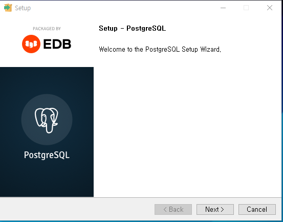 PostgreSQl 설치하기1